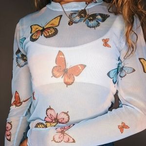 Fashion Nova Butterfly Top